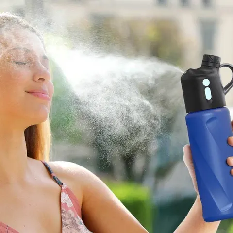 Innovative Dual Spray and Drinking Water Bottle for
