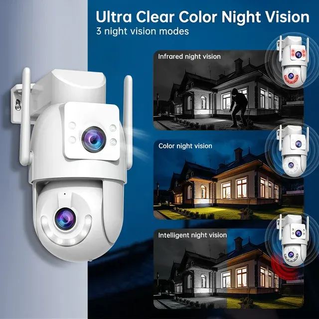Outdoor PTZ Security Camera 5X Zoom 4K 4