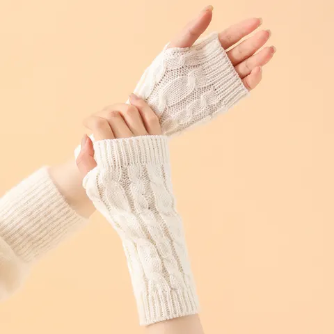 Long Knitted Gloves