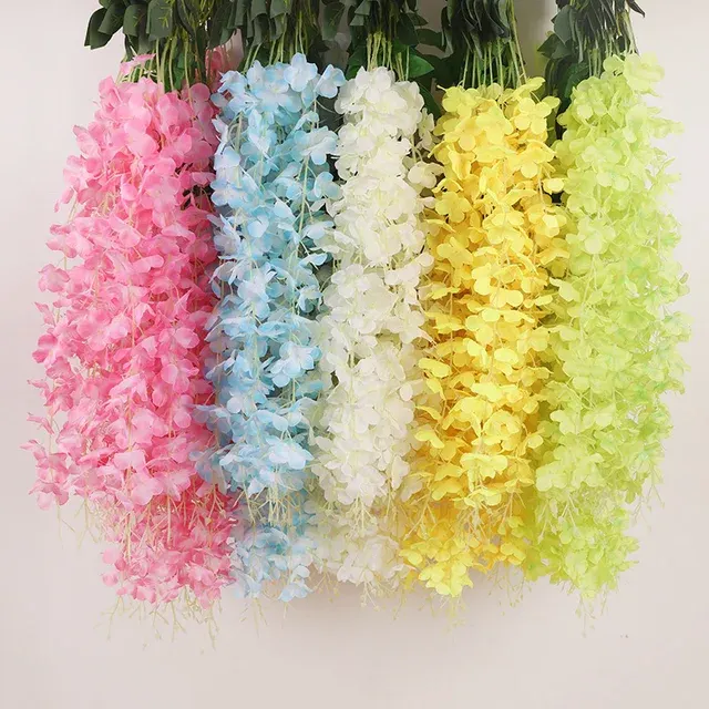 12-Piece Artificial Wisteria Flower String 3