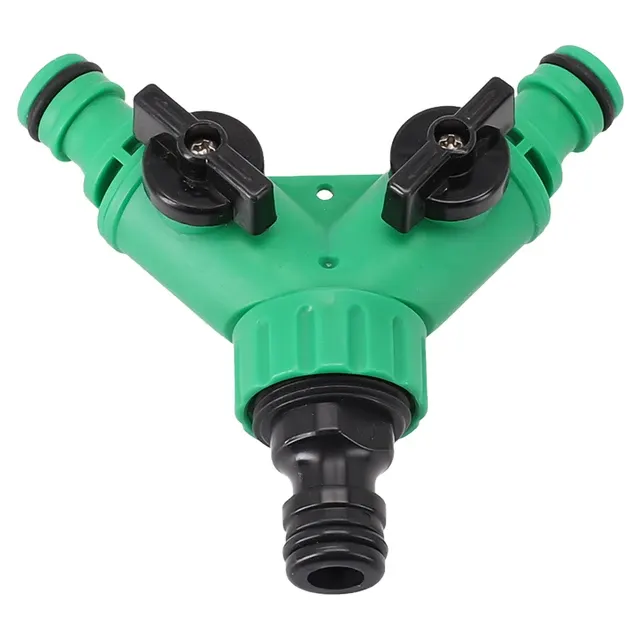 Plastic Y-Shaped Two-Way Hose Connector 1