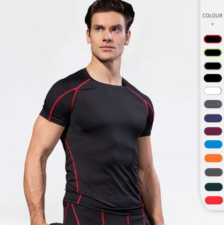 Men's Breathable Compression Training T-Shirt 2