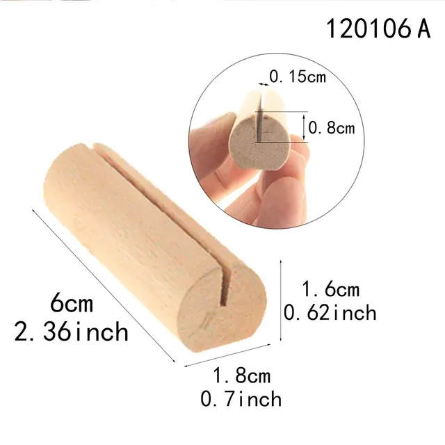Wooden Table Card Holder 2