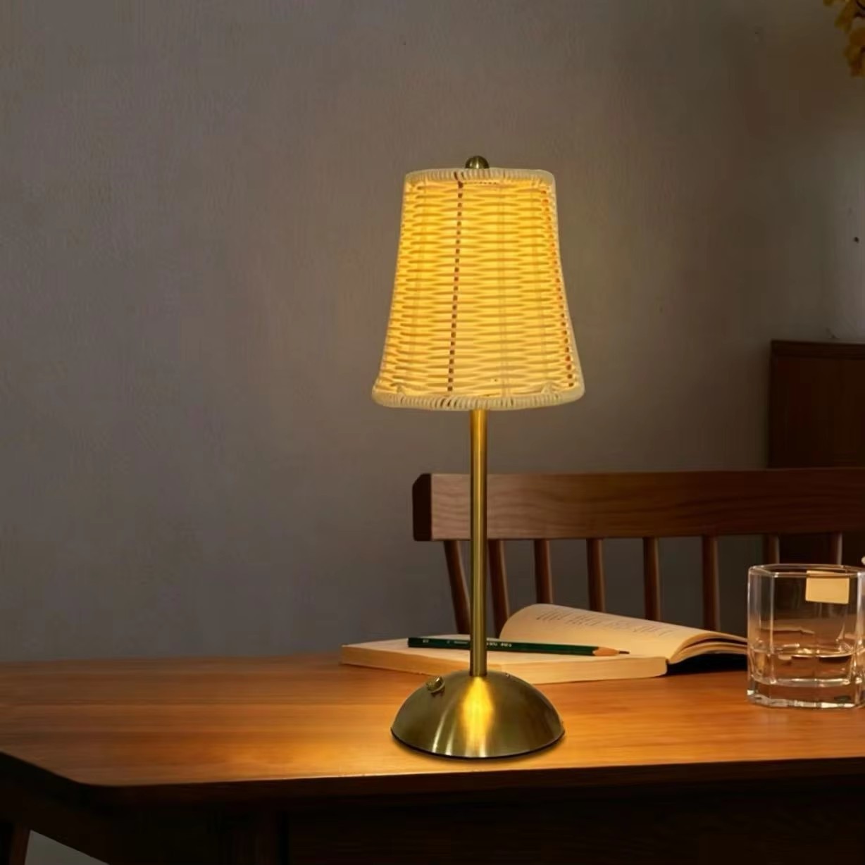 Southeast Asian Rattan Rechargeable Night Light 3