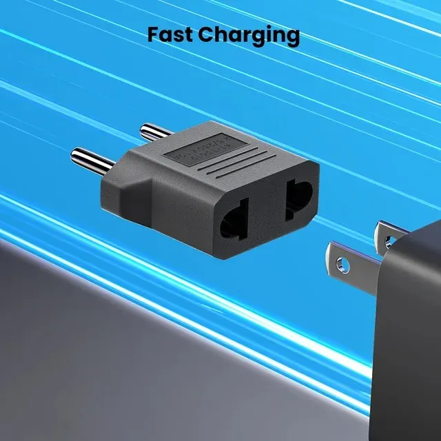 Reiseadapter US auf EU, 4,8 mm 2