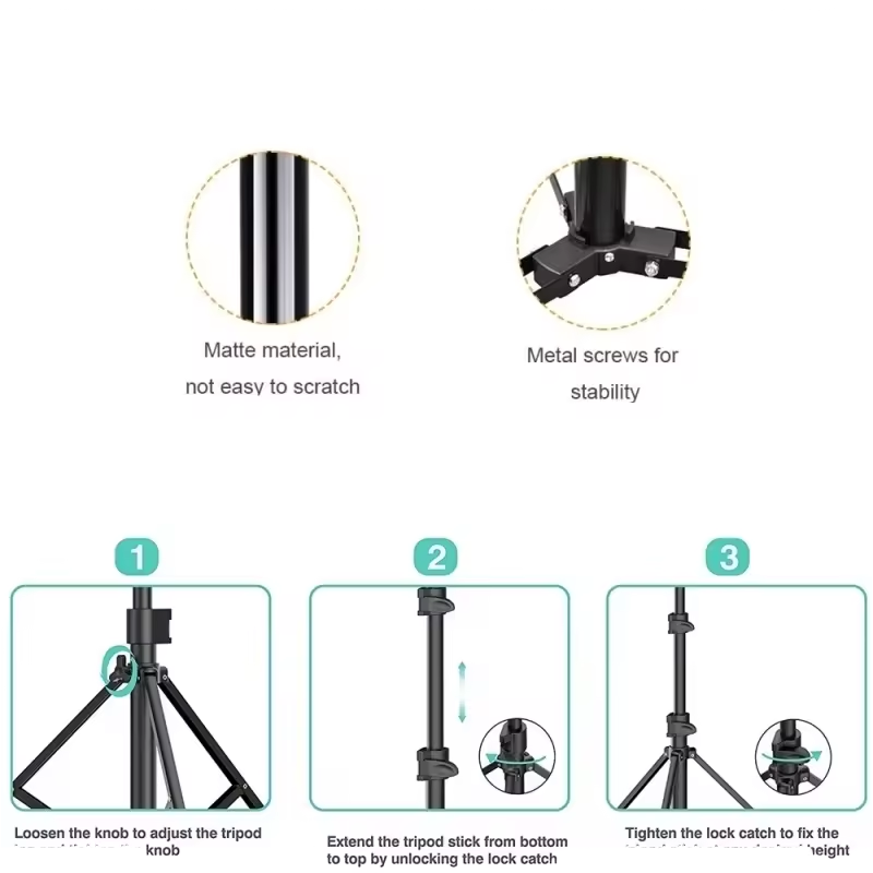 Folded Portable Wireless 40.5 Inch Camera Tripod Stand 3