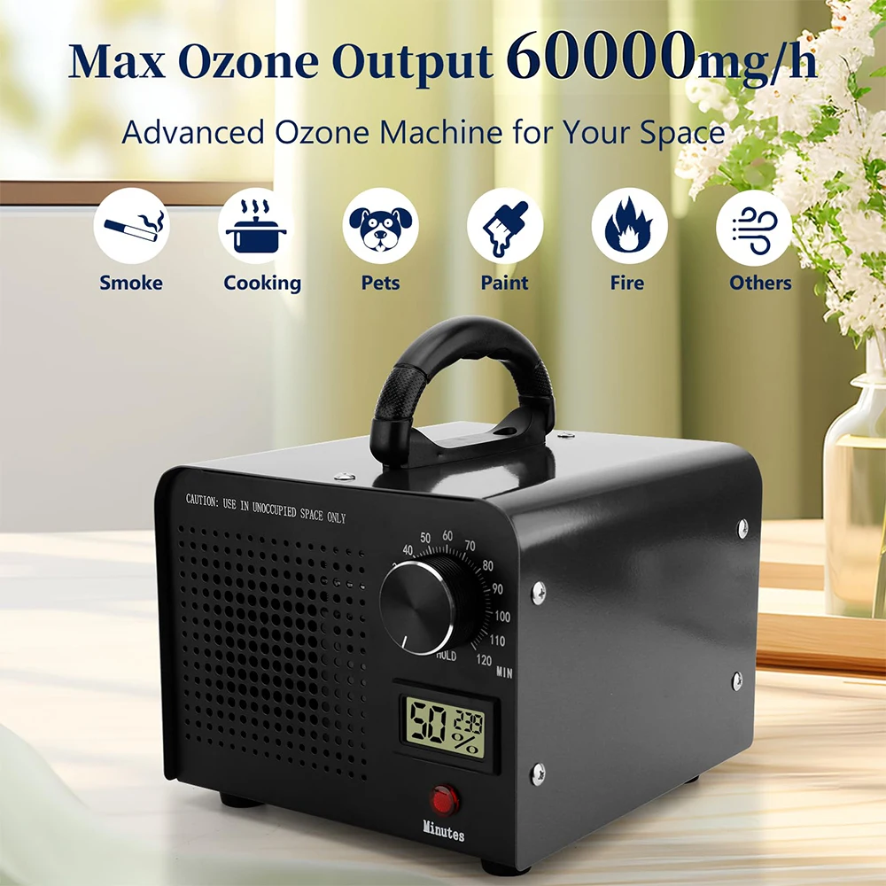 Podofo Ozon-Generator 60000mg h Ozon-Luftreiniger zur Entfernung von 2