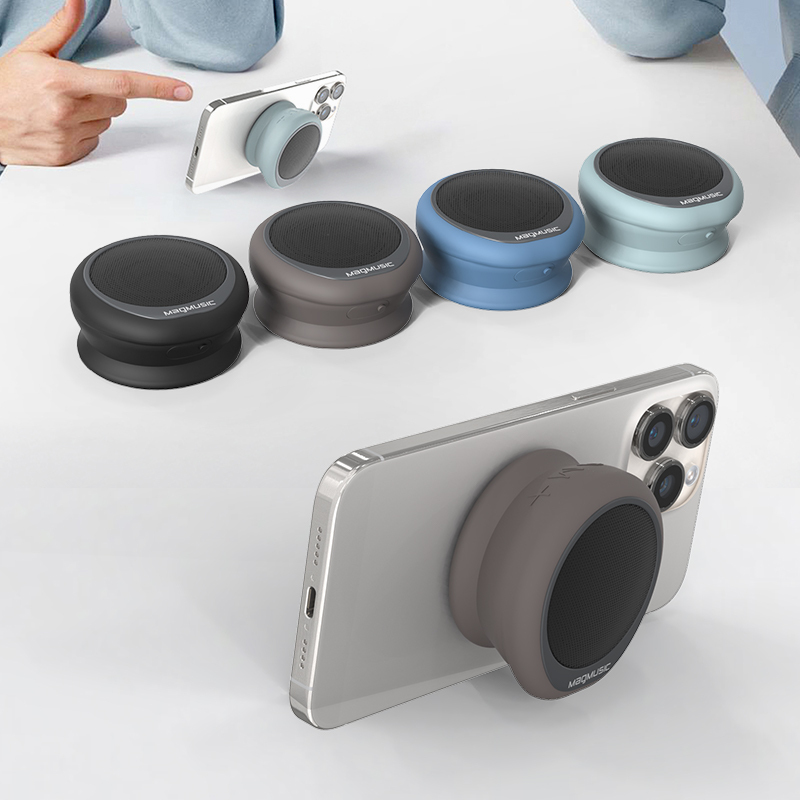 Portable Magnetic Phone Stand Speaker Smart Mini for