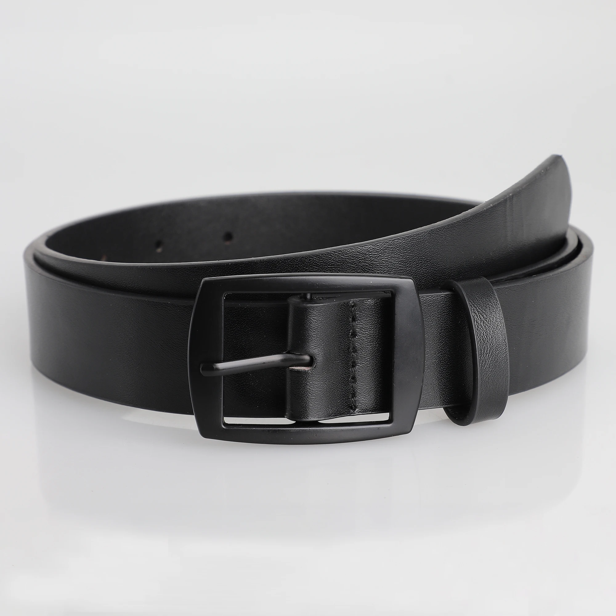 Men's PU Leather Belt Metal Buckle 4
