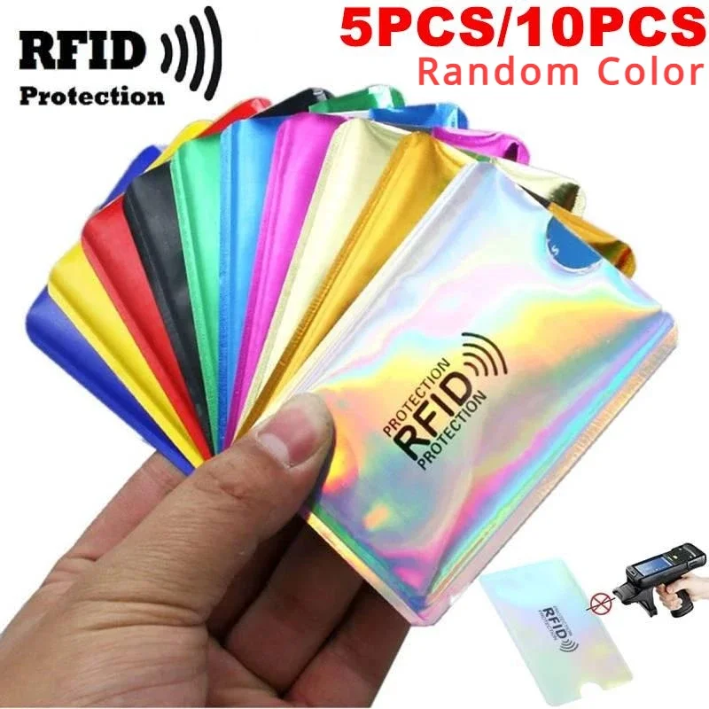 5 10-teilige RFID-Sperr Hüllen Sichere Hülle für Kreditkarten