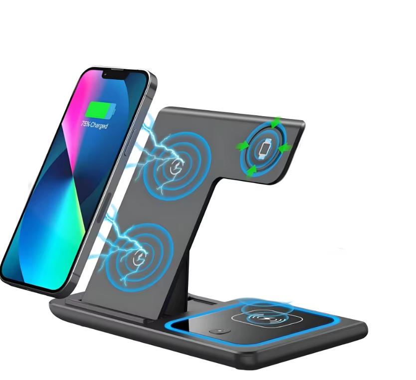 Mindpure 15W Foldable 3 in 1 Wireless Charger