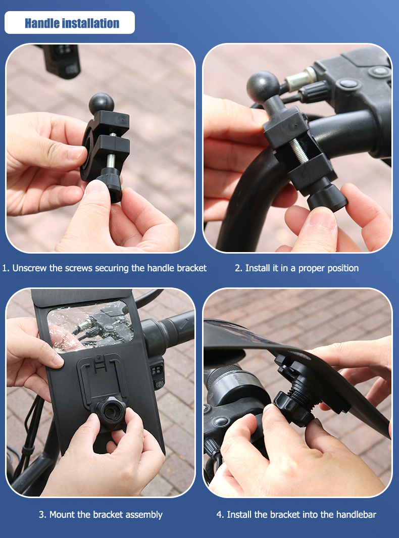 Waterproof Bike Phone Mount 360 Degree 4