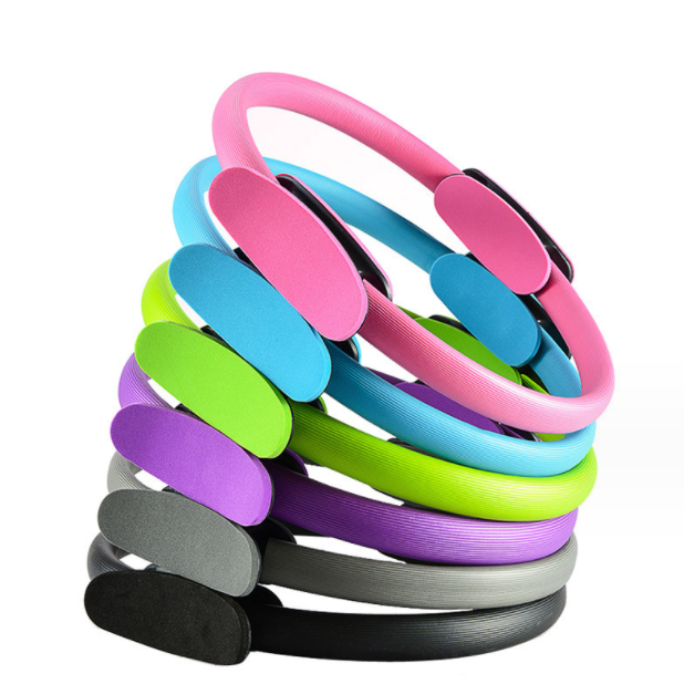 Adjustable Pilates Ring Magic Circle With Resistance Bands 2