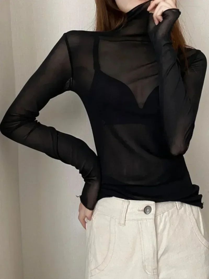 Damen Mesh-Langarmshirt 3
