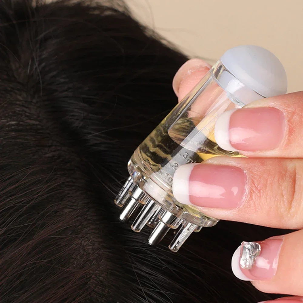 Scalp Oil Roller Massage Comb, Hexagonal Head 4