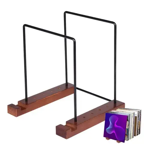 Wooden Record Shelf