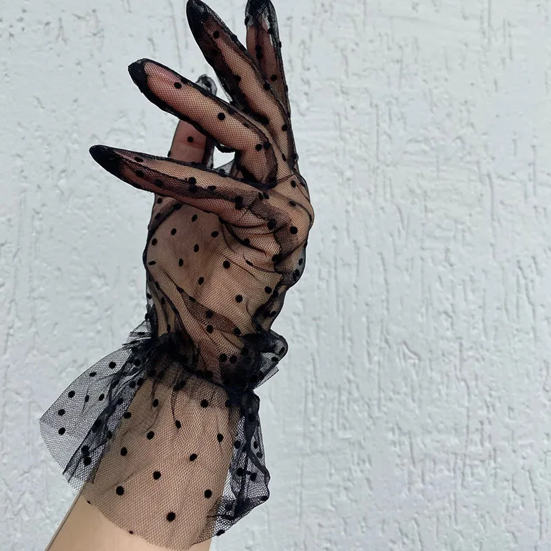 1 Paar Spitze Handschuhe Mode Herbst Sommer Frauen