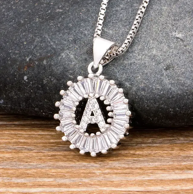Initial Pendant Necklace 4