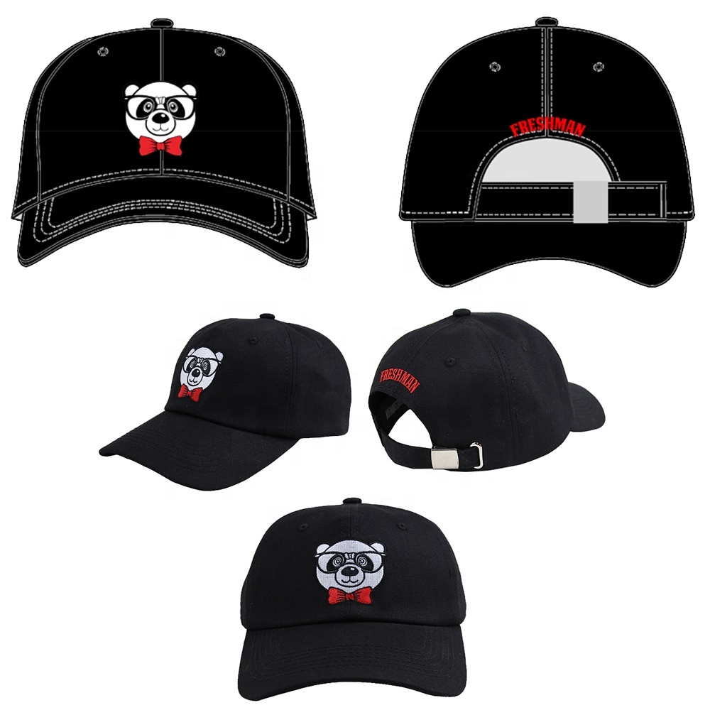 Plain Black Red Blank Distressed Sport Dad Hats 3