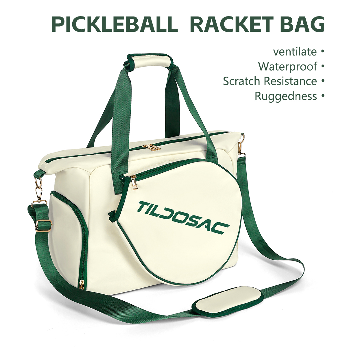 Tennis Racket Bags Large Capacity Waterproof Badminton Padel 2