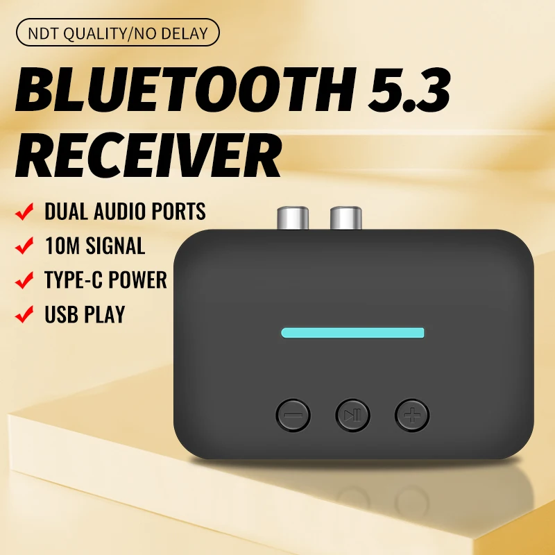 Bluetooth 5.3 Audio Receiver with AUX 2