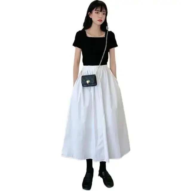 Cotton A-Line Skirt 3