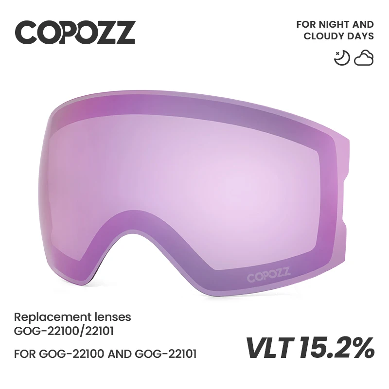 COPOZZ 22101 und 22100 Skibrille Magnetische Ersatzgläser Sphärische