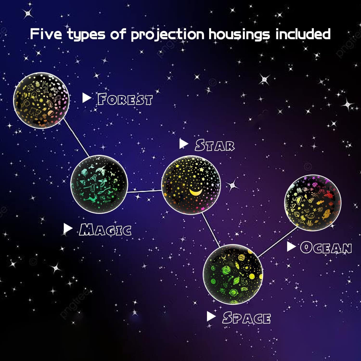 Dimmable Nebula Galaxy Projection Lamp 2