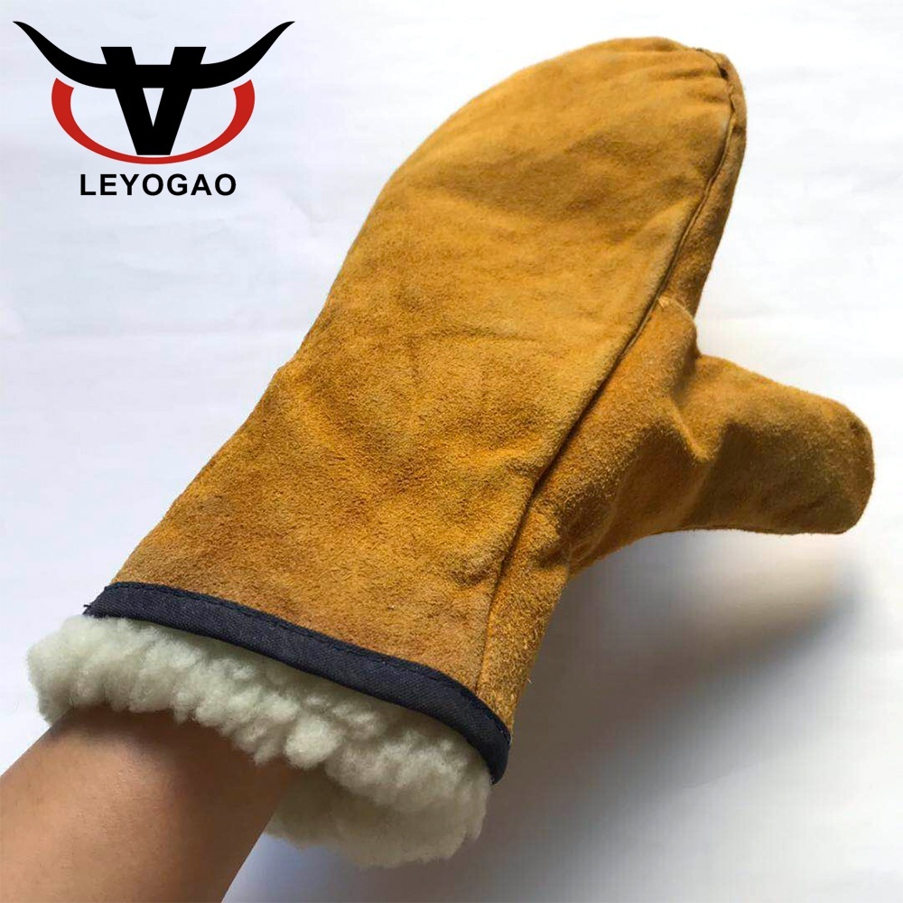 Warm Waterproof Winter Leather Gloves 2