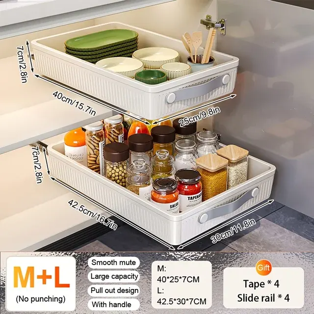 Pull-Out Kitchen Basket Drawer 3