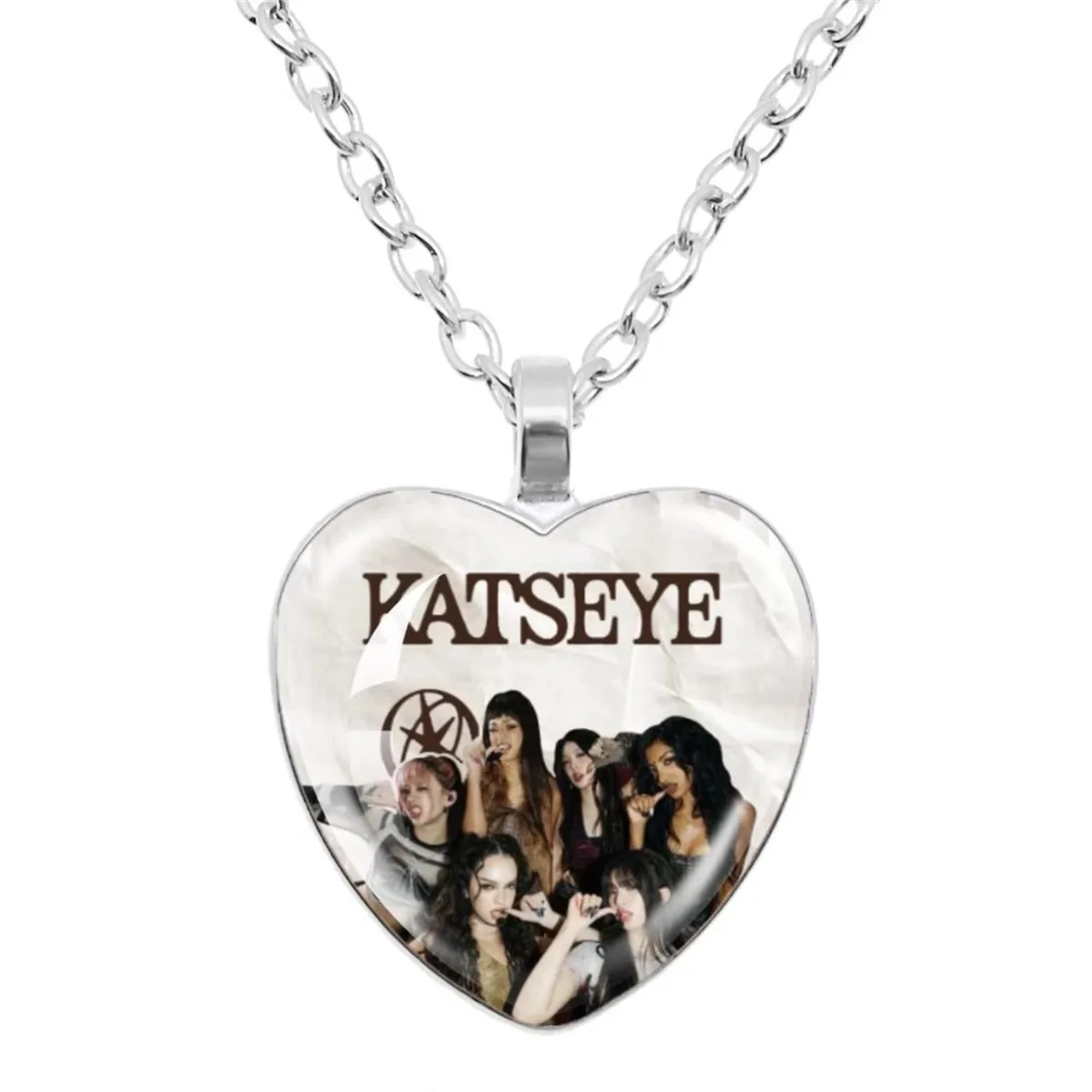 KATSEYE Damen-Halskette Anime-Schmuck Anhänger K-Pop Idol Charms Accessoires 3