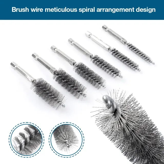 Stainless Steel Wire Brush Drill Set 1