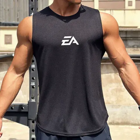 Men's Sleeveless Mesh Training Vest Quick-Dry