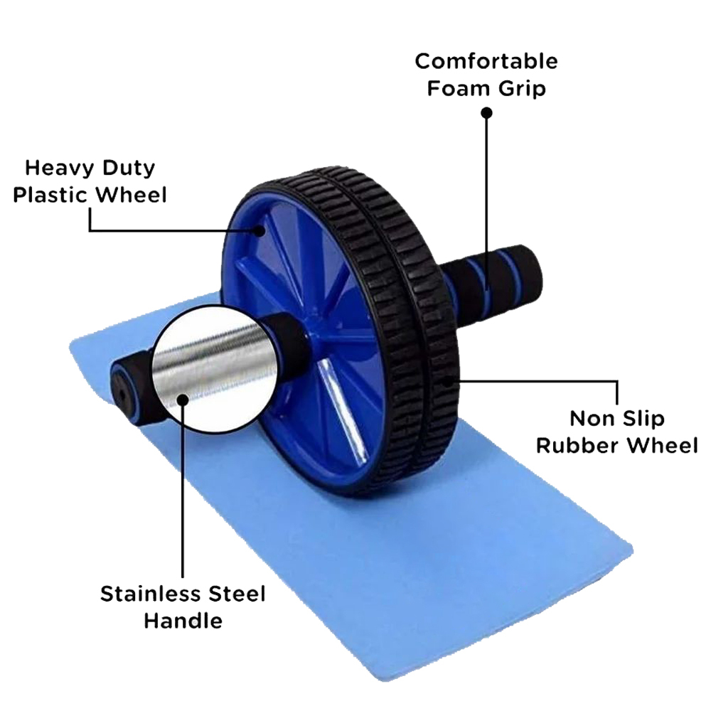 HSM Printed Home Gym Roller Fitness Abdominal Wheel 2