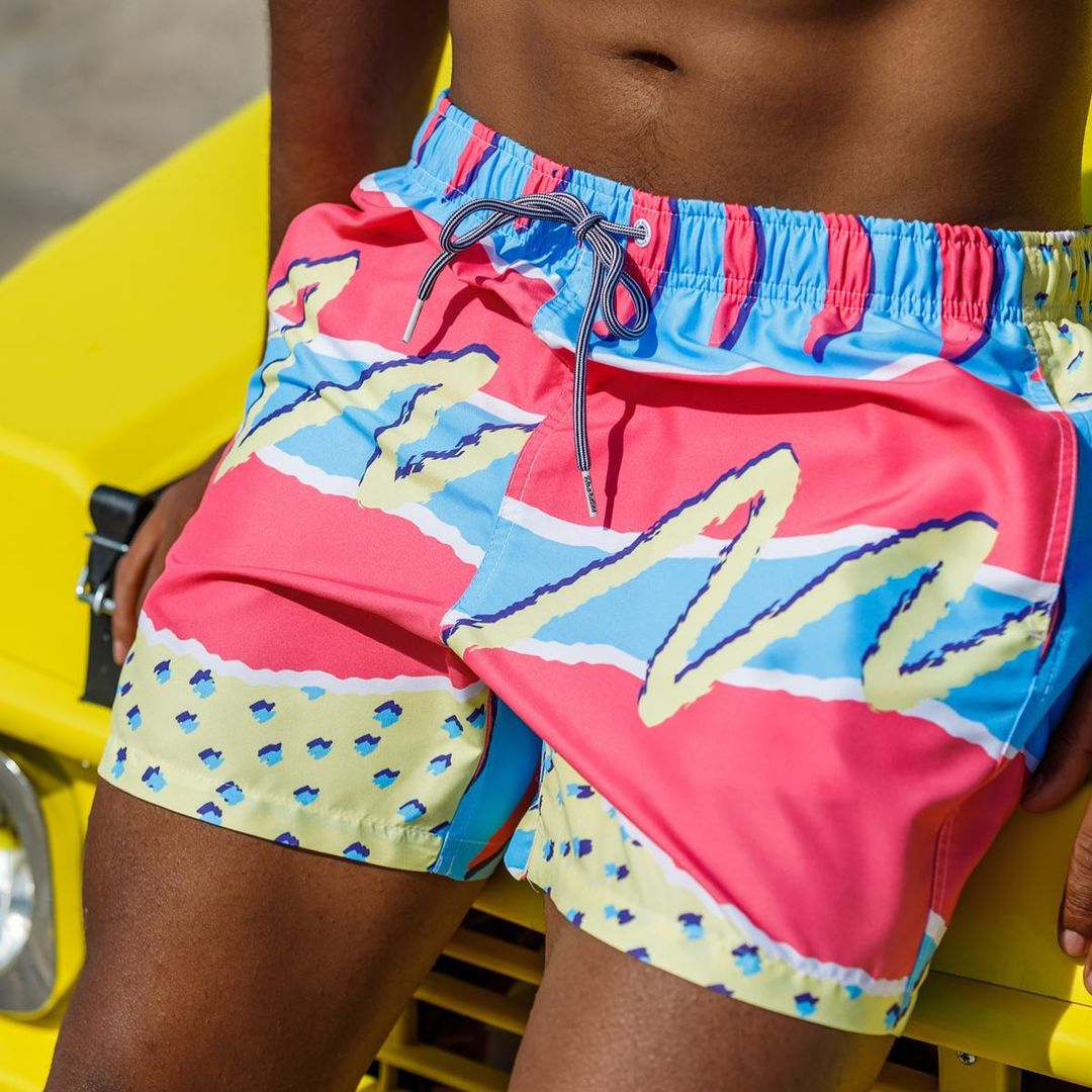 Tie-Dye Print Men's Surf Swim Shorts 2