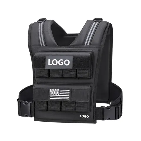 Adjustable Weighted Vest Men Workout With Iron Weights