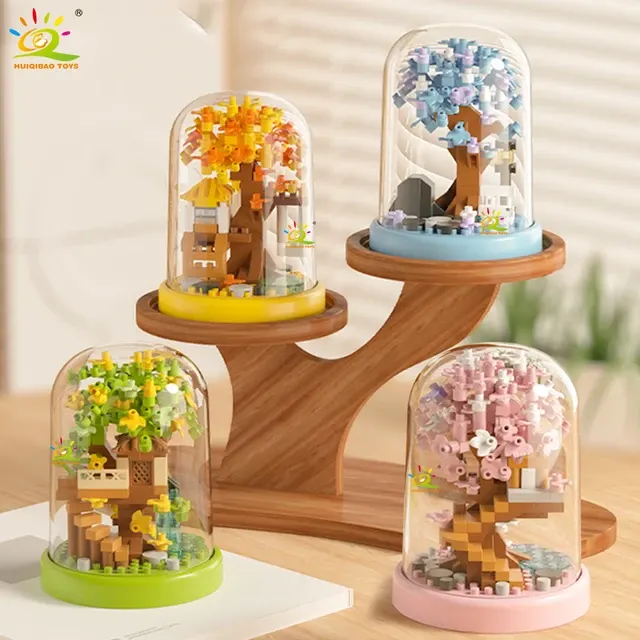 Mini Treehouse Micro Brick Set with Display 4