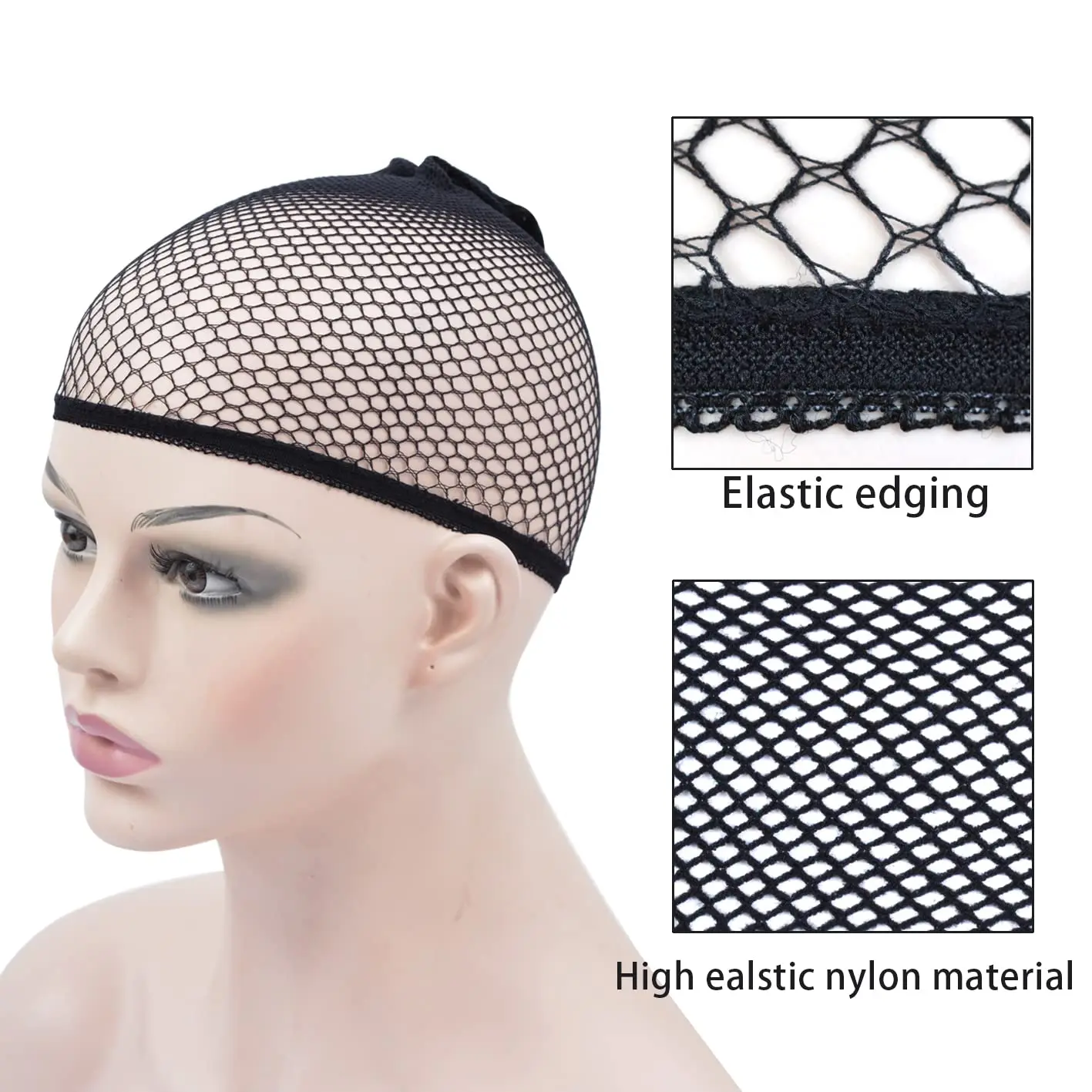 Stretchy Black Wig Mesh Cap 4