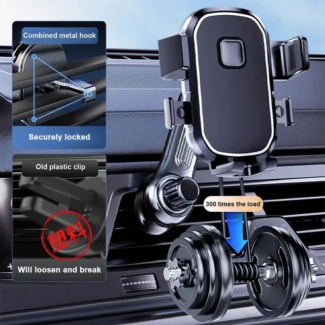 Schwerkraft-Autohalterung für Smartphones, 360° 4