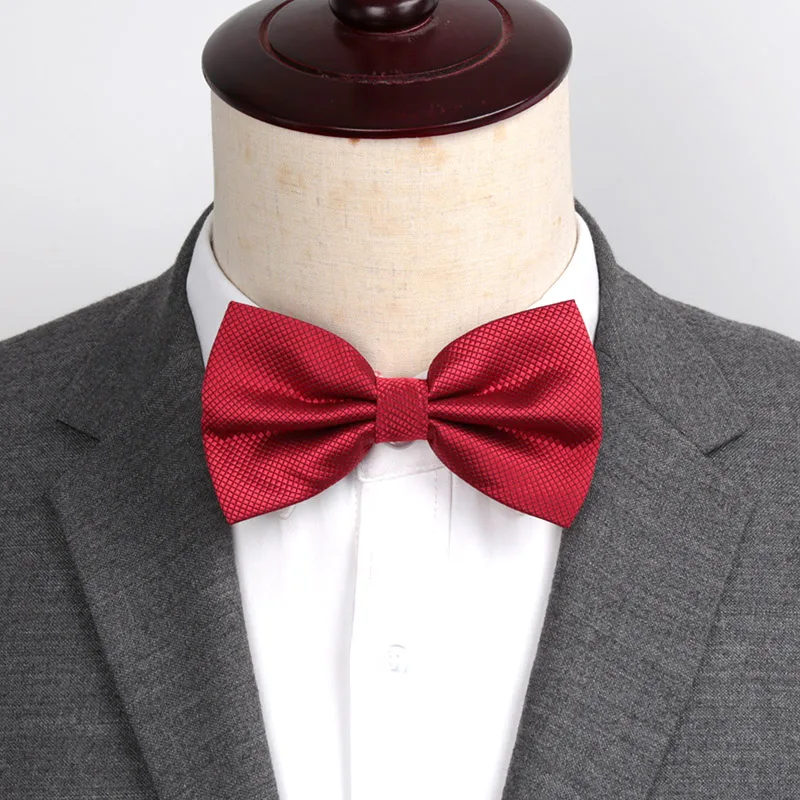 Männer Bowties Einfarbig Schmetterling Hochzeit Krawatte für Jungen 3