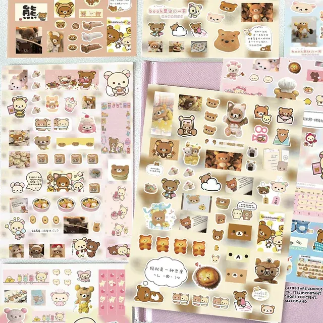 Rilakkuma Cartoon Sticker Set for Kids 2