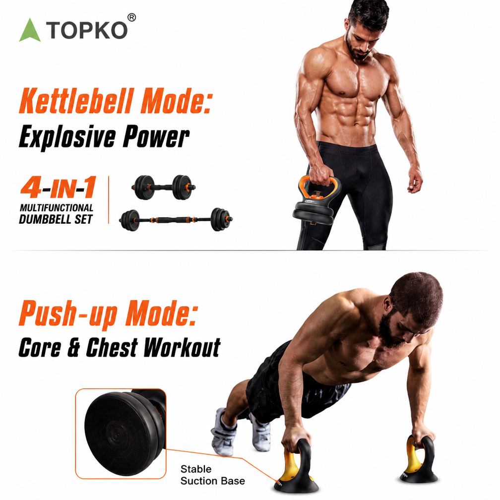 Verstellbares 4-in-1-Kurzhantel-Set 10–40kg 4