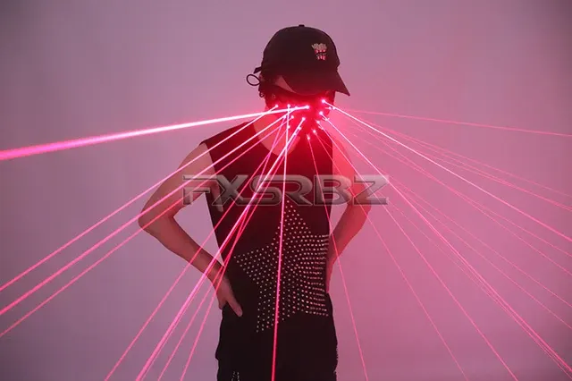 Kostenloser Versand Rote Laser Maske Halloween Cosplay Liefert 4