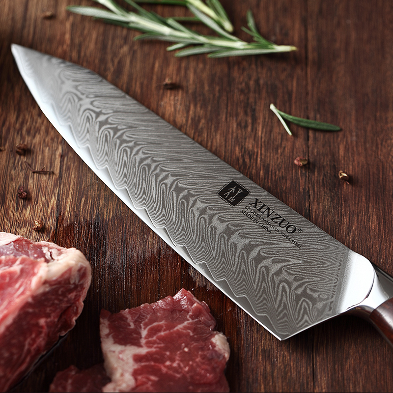 XINZUO Knives 10Cr Damascus Steel Sharp Kitchen Chef 4