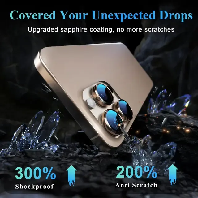 Tempered Glass Camera Lens Protector for iPhone 4