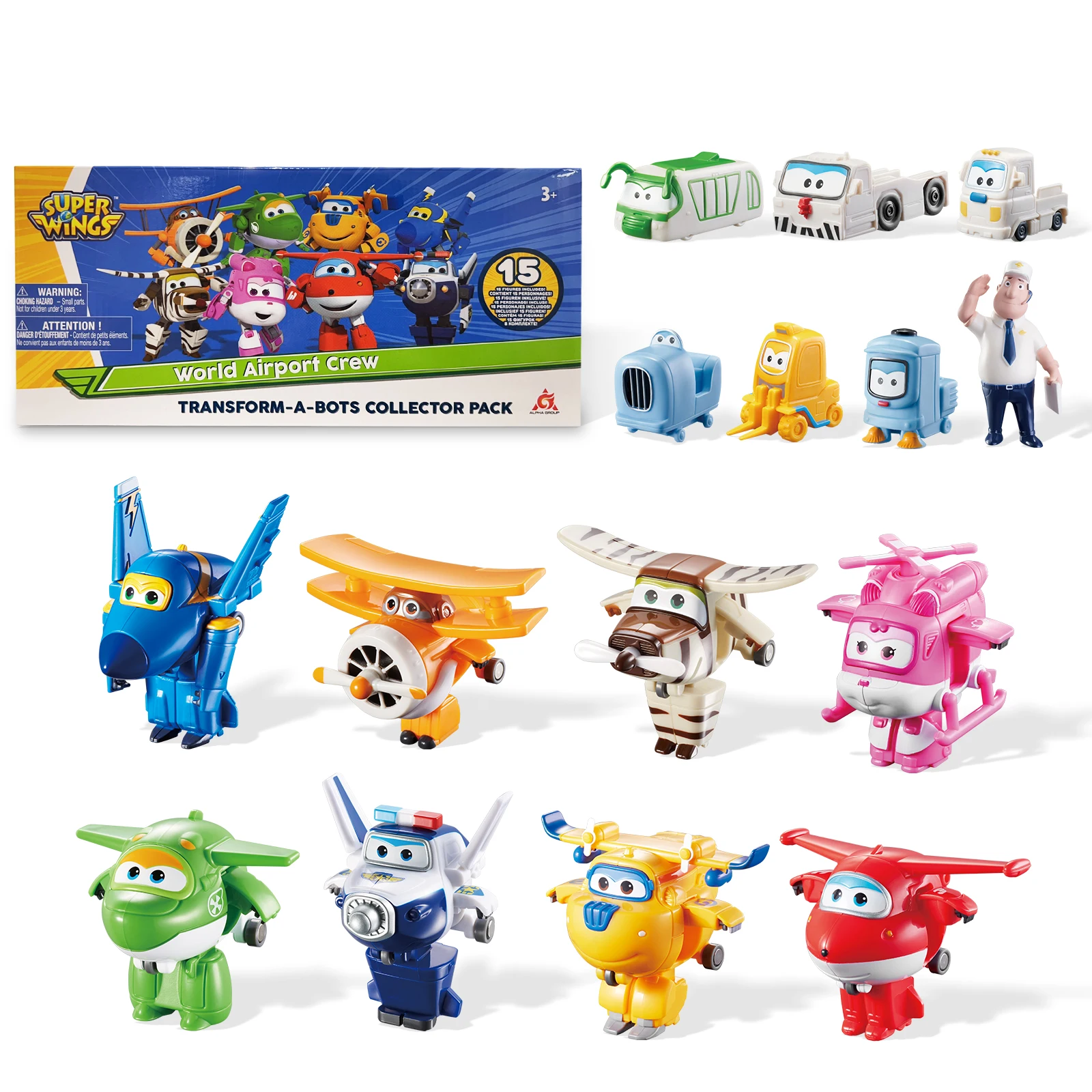 Super Wings Spielzeug 2 Zoll Großes Transformierbares Flugzeugspielzeug