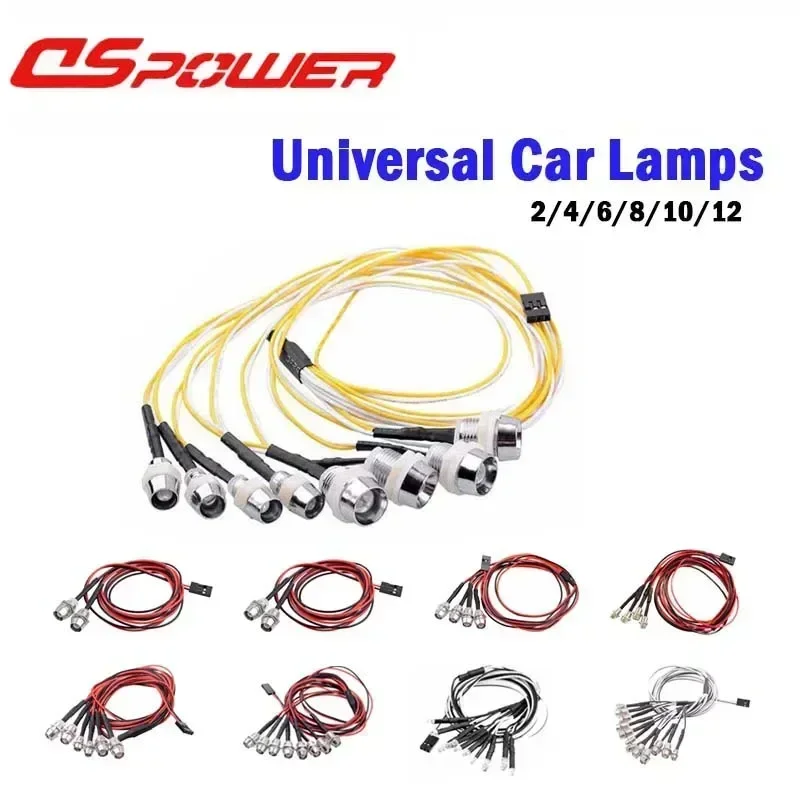 3mm 5mm 8mm RC Auto Lampe Universal LED 2