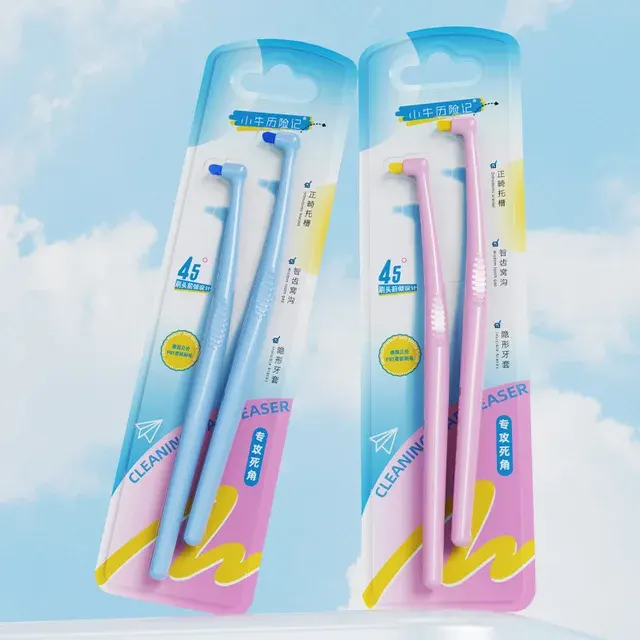 2 Small Orthodontic Toothbrushes Soft Bristles 4