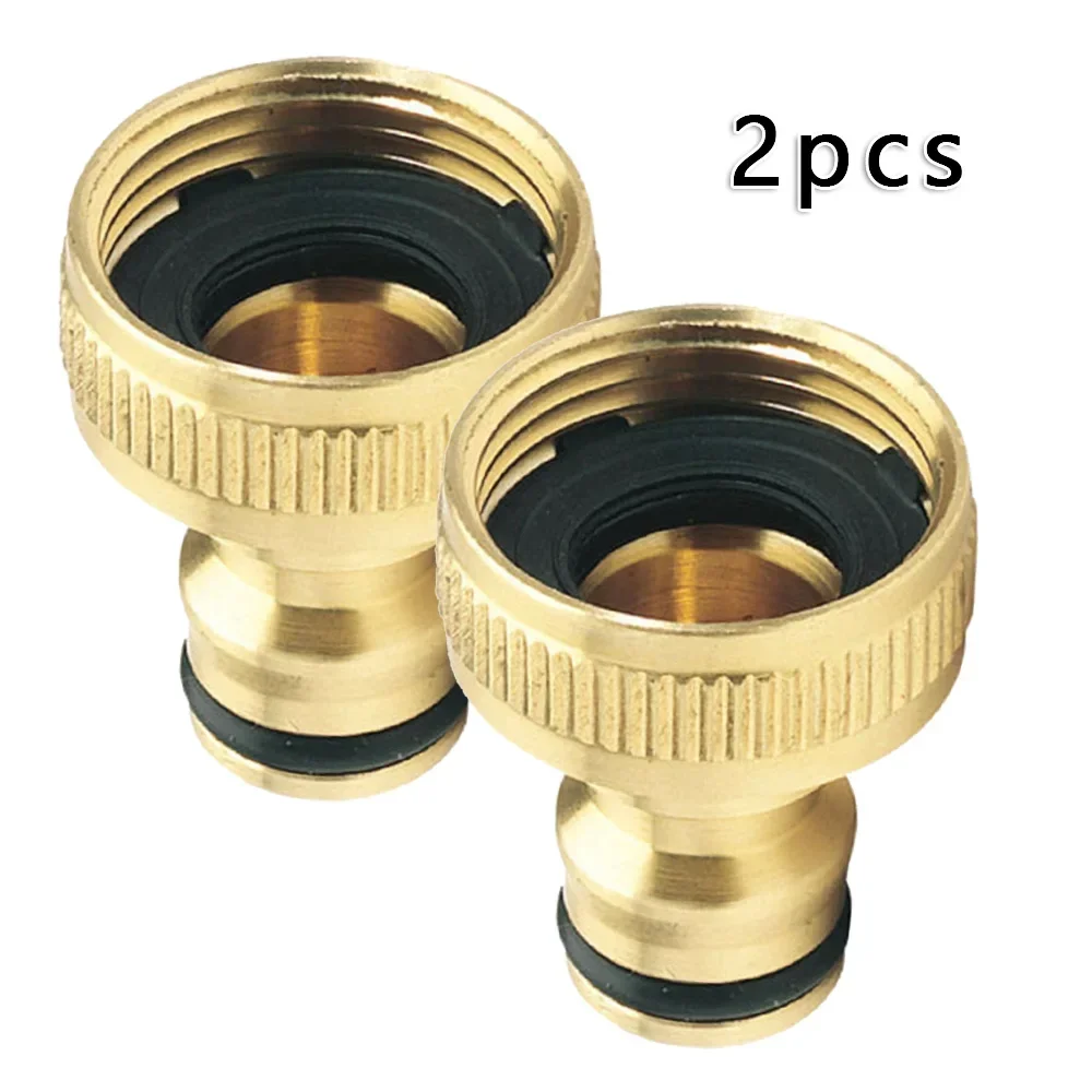 2 Stück 3 4'' auf 1 2'' Gartenwasserhahn-Schlauchadapter