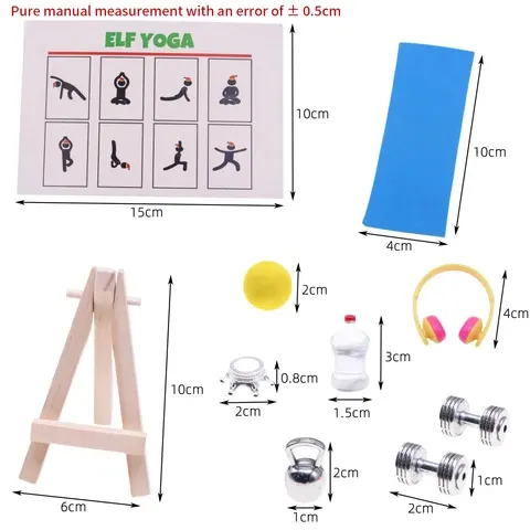 Dollhouse Miniature Fitness Set